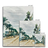 Palm Tree Drive Canvas