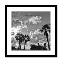 Palm Tree Silhouettes  Framed & Mounted Print