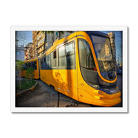 Yellow Commute Framed Print