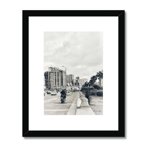 Taking the Sidewalk Framed & Mounted Print