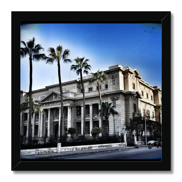 Serpent and Staff Building Framed Print