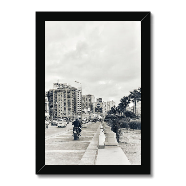 Taking the Sidewalk Framed Print