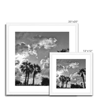 Palm Tree Silhouettes  Framed & Mounted Print