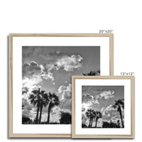 Palm Tree Silhouettes  Framed & Mounted Print