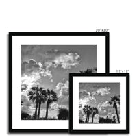 Palm Tree Silhouettes  Framed & Mounted Print