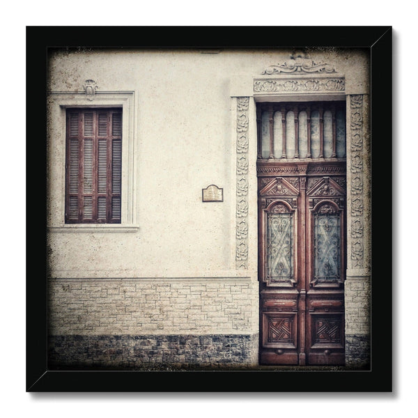 Door and Window Harmony  Framed Print