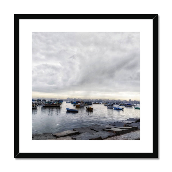 Boats at Rest Framed & Mounted Print