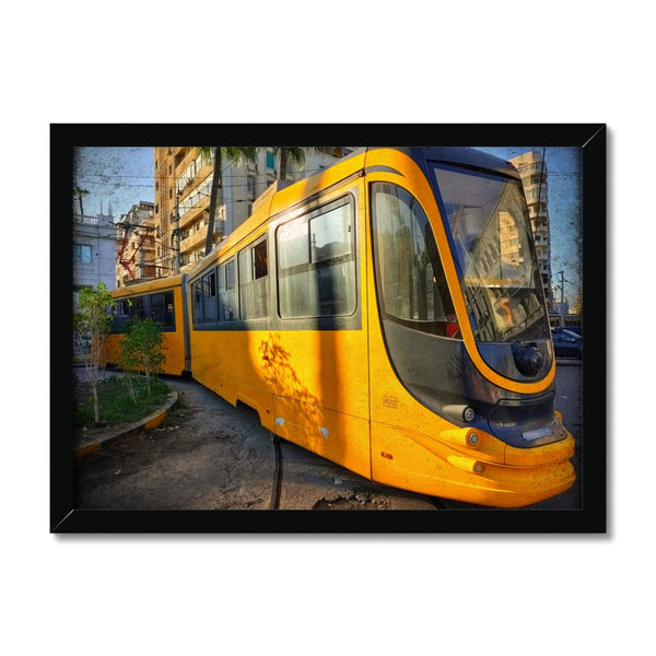 Yellow Commute Framed Print