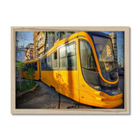 Yellow Commute Framed Print