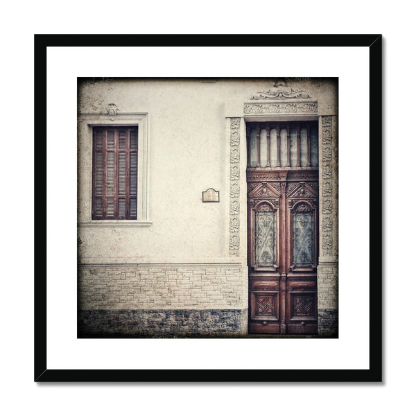 Door and Window Harmony  Framed & Mounted Print