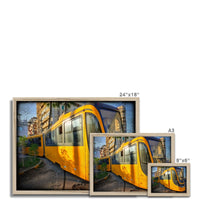 Yellow Commute Framed Print