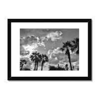 Palm Tree Silhouettes  Framed & Mounted Print